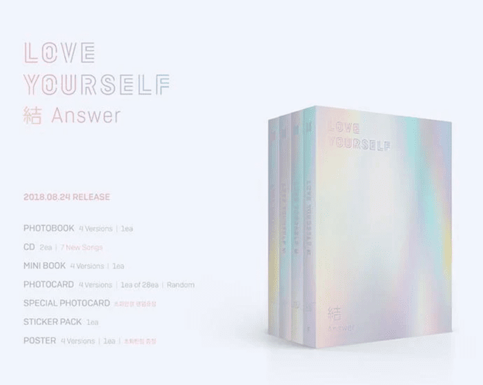 bts - repackage album love yourself 結 answer - Image 2