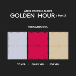 ateez - golden hour : part.2 11th mini album pocaalbum set