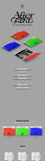 ive - [after like] 3rd single album photo book 3 version set - Image 2