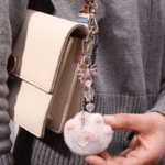 cute plush cartoon cat claw keychain soft white pink key ring pendant backpack car pendant decoration keyholder lolita girls - Image 7