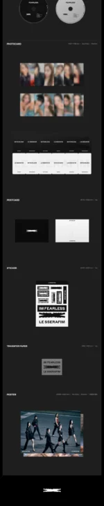 le sserafim - [fearless] 1st mini album 2 version set - Image 3