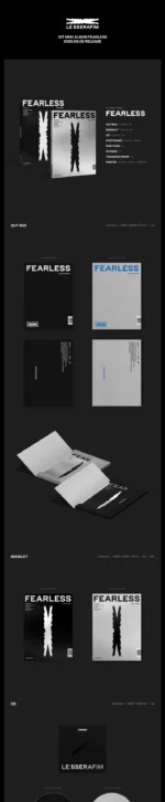 le sserafim - [fearless] 1st mini album 2 version set - Image 2