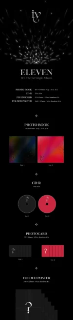 ive - [eleven] 1st single album 2 version set - Image 2