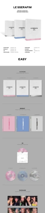 le sserafim - [easy] 3rd mini album 3 version set - Image 2